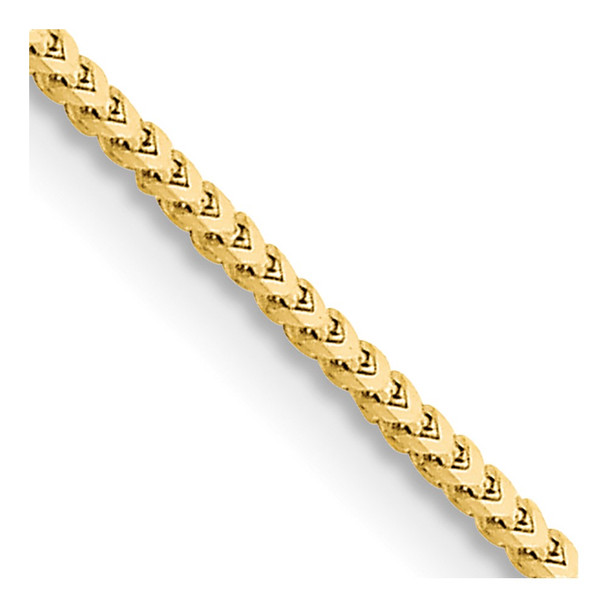 18" 10k Yellow Gold 1.5mm Franco Chain