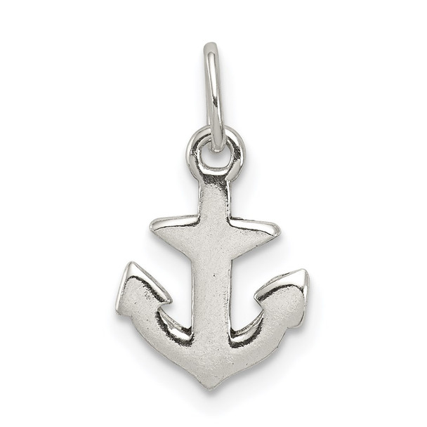 Sterling Silver Polished Anchor Charm QC8351