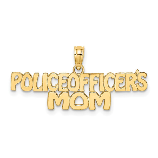 10K Yellow Gold POLICE OFFICERS MOM Charm