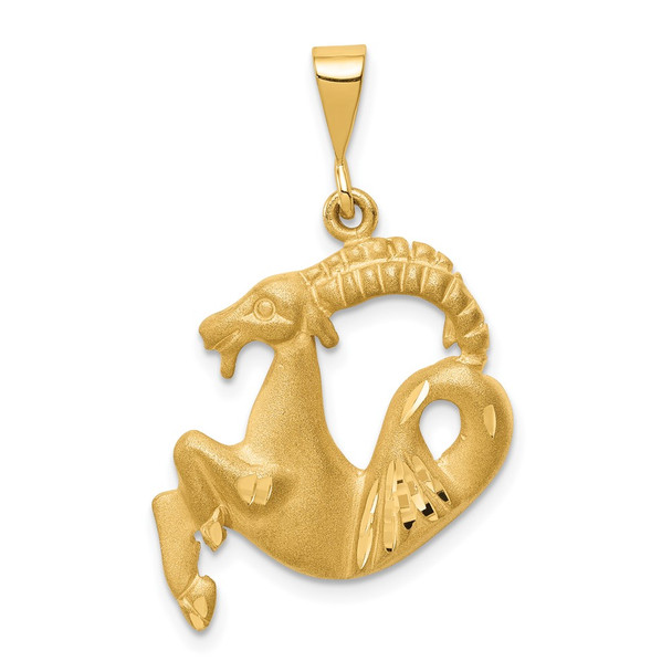 10K Yellow Gold Capricorn Zodiac Charm 10ZC473