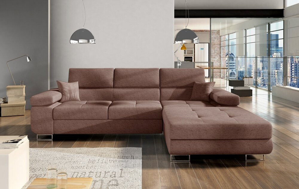 Edinburgh corner sofa bed with storage G69