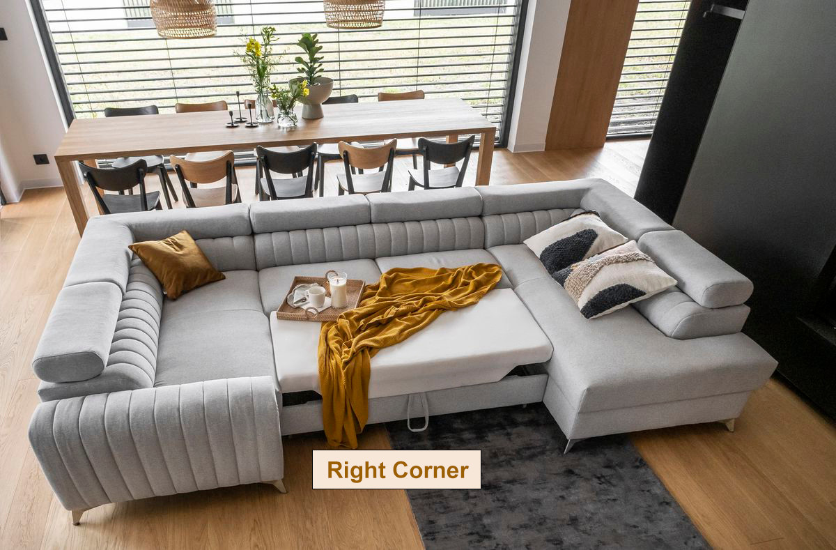 Leicester U Shaped Sofa bed with Storage M77