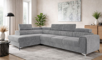Leicester Long Corner Sofa bed with Storage M84