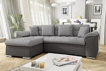 Ex Display Dover Mini Corner Sofa bed with Storage (230x150cm)