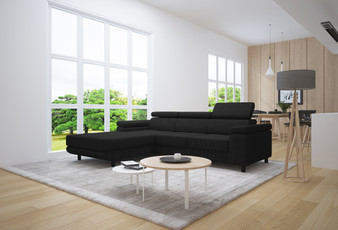 Pedro Corner Sofa Bed with Storage PS135