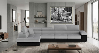Glasgow Long Corner Sofa Bed with Storage M84/S11
