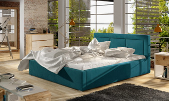 Breezy Upholstered Bed with Storage Mv75