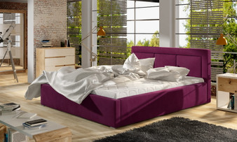 Breezy Upholstered Bed with Storage Mv68
