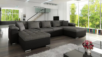 U Shape Dover  corner sofa bed with storage