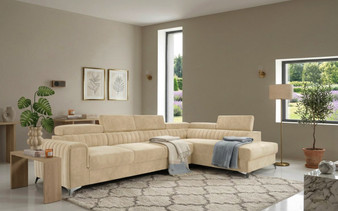 Leicester Long Corner Sofa bed with Storage M04 (Right Corner Only)