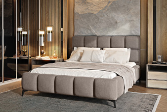 Ex Display Mist Upholstered Bed PC07 (King Size 180x200cm)