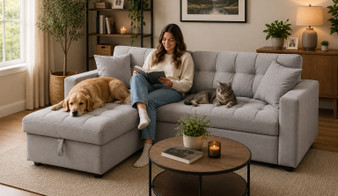 Wilmslow Corner Sofa Bed With Storage M84