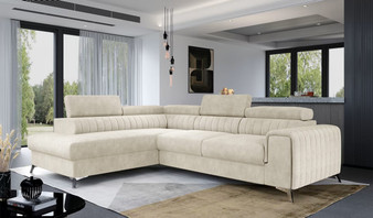 Ex Display Leicester Corner Sofa Bed with Storage M04 (Left Corner Only)