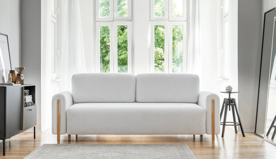 CloudRelax Sofa Bed with Storage R03 Daylight White