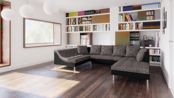 Ex Display Catalina U Shaped Sofa bed with Storage B01/DO14 (Right Corner Only)