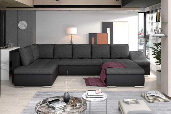 Manchester U Shaped Sofa Bed with Storage B02/S11