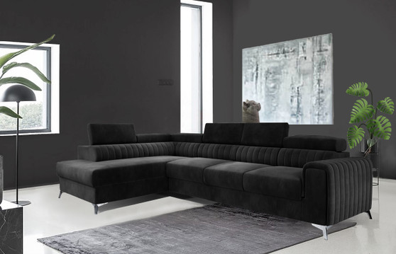 Leicester Long Corner Sofa bed with Storage M97