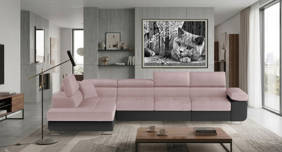 Glasgow Long Corner Sofa Bed with Storage Sr61/S11