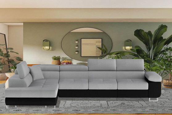 Glasgow Long Corner Sofa Bed with Storage M84/S11