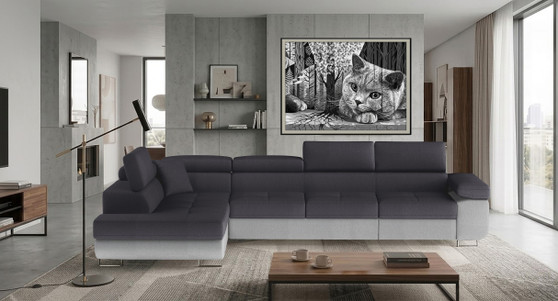 Glasgow Long Corner Sofa Bed with Storage M97/M84