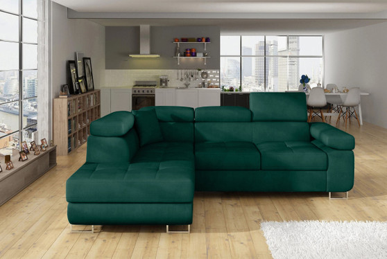 Glasgow Mini Corner Sofa Bed with Storage M37