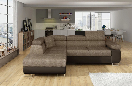 Glasgow Mini Corner Sofa Bed with Storage B03/S66
