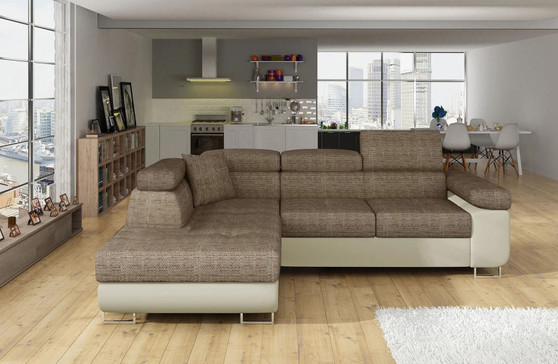 Glasgow Mini Corner Sofa Bed with Storage B03/S33