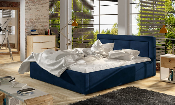 Breezy Upholstered Bed with Storage K09