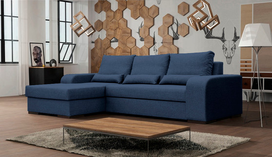 Verna Corner Sofa Bed with Storage MA79