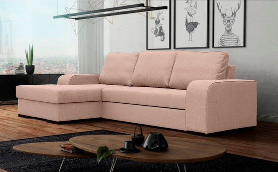 Frankie Corner Sofa Bed with Storage PD79
