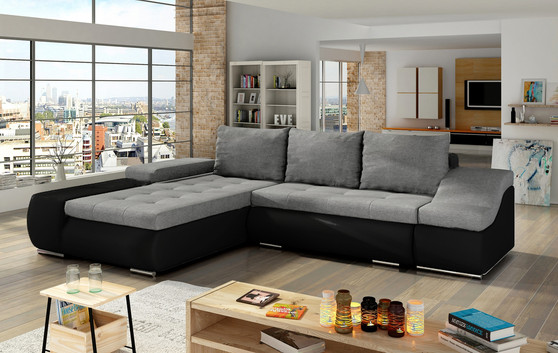 Birmingham corner sofa bed with storage S21/S11S