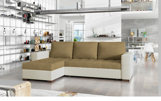 CushionDreams  Corner Sofa Bed with Storage M09/S33
