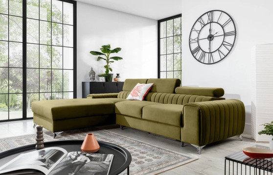 Melton Corner Sofa Bed with Storage N33 (Left Corner Only)
