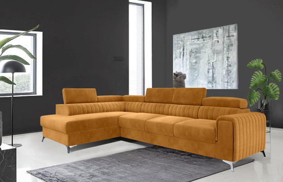 Leicester Long Corner Sofa bed with Storage M48 (Left Corner Only)