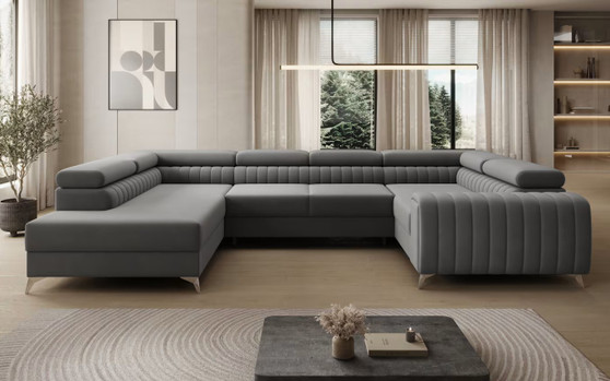 Leicester U Shaped Sofa bed with Storage VM04
