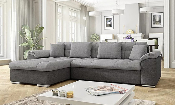 Ex Display Dover Corner Sofa Bed with Storage S21/S05 (without small pillows)(255x150cm)