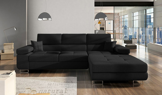 Ex Display Amy corner sofa bed with storage (Small 230x170cm)(Right Corner Only)
