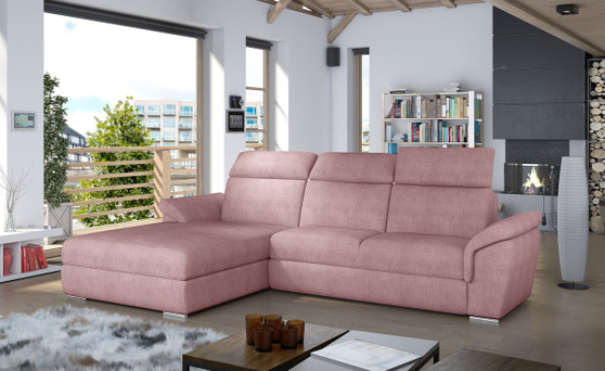 CushionComfort Corner Sofa Bed with Storage S61