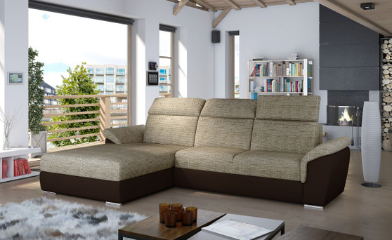 CushionComfort Corner Sofa Bed with Storage B03/S66