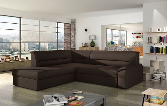 TranquilRelax Convertible Couch with Storage S66 Eco Leather