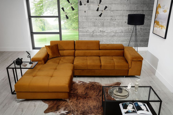 CozyCloud Corner Sofa Bed with Storage M48
