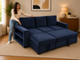 Kingston Corner Sofa Bed With Storage M77
