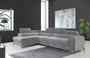 Ex Display Leicester Corner Sofa bed with Storage Long M84 (335x205cm, Easy Clean Velvet Left Corner Only)