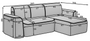 ComfortScape Corner Sofa Bed A03/P05