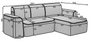 ComfortScape Corner Sofa Bed A01/V22