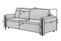 CloudRelax Sofa Bed with Storage R03 Daylight White