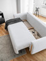 CloudRelax Sofa Bed with Storage R03 Daylight White