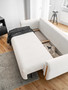 CloudRelax Sofa Bed with Storage R01 Warm White