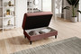Durham Convertible Sofa & Pouf with Storage N24