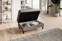 Durham Convertible Sofa & Pouf with Storage RV91